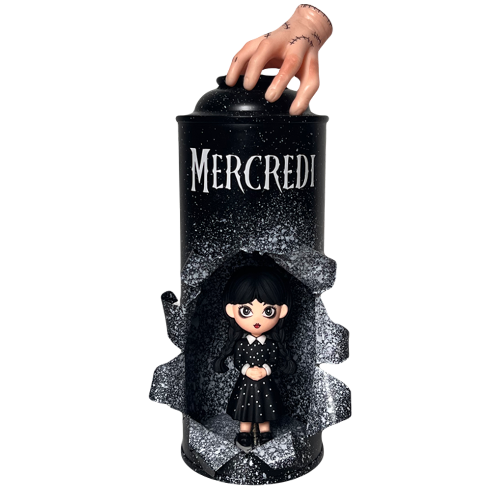 bombe aerosol wednesday cadeau noel 2025 40 euros