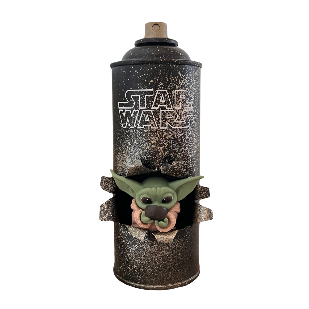 bombe aerosol yoda cadeau noel 2025 40.00 euros