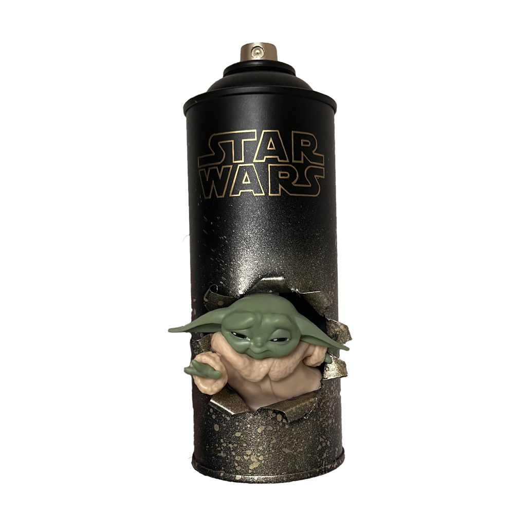 bombe aerosol yoda cadeau noel 2025 40.00 euros